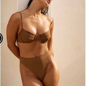 Riot Swim Sleek *Beige* Underwire Bikini Set